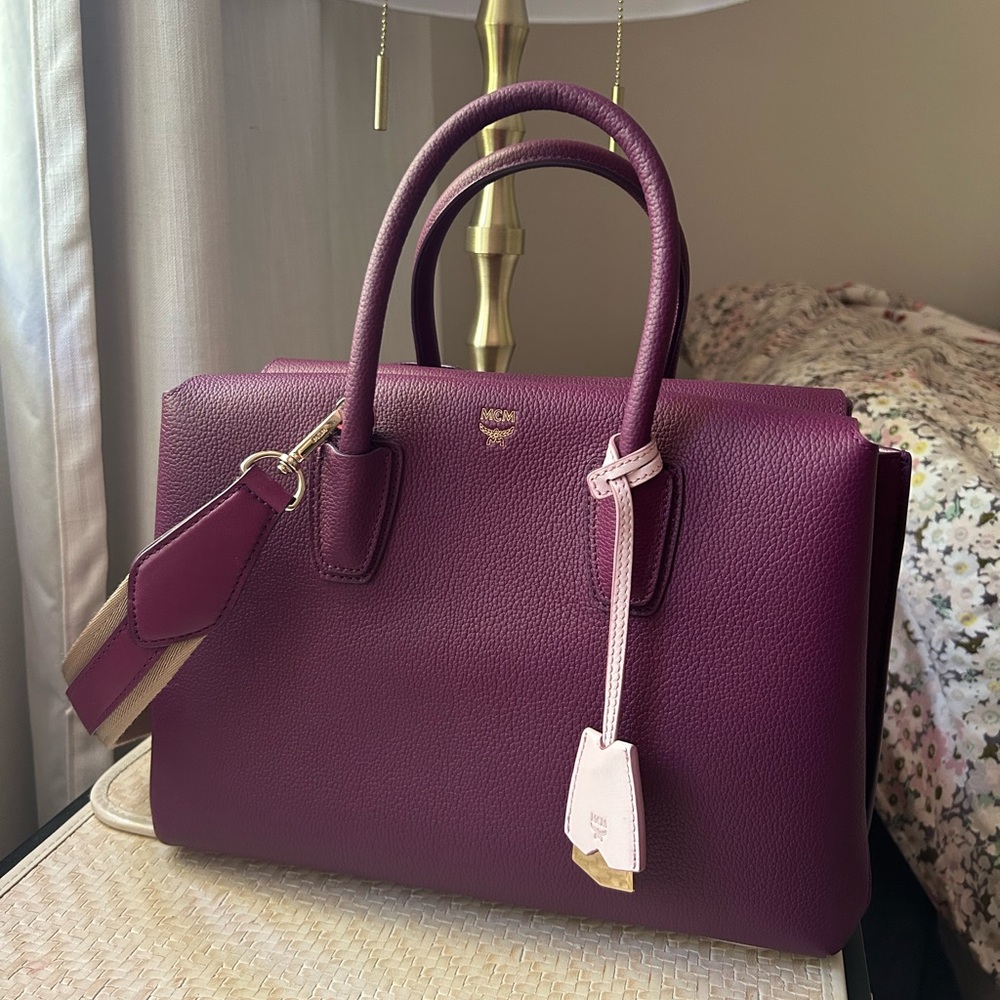 MCM Leather Milla Medium Tote